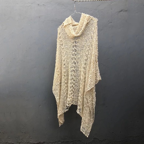 Coogie Knitted Crochet Beach Cover up Tunic Kimono - Picture 5 of 5